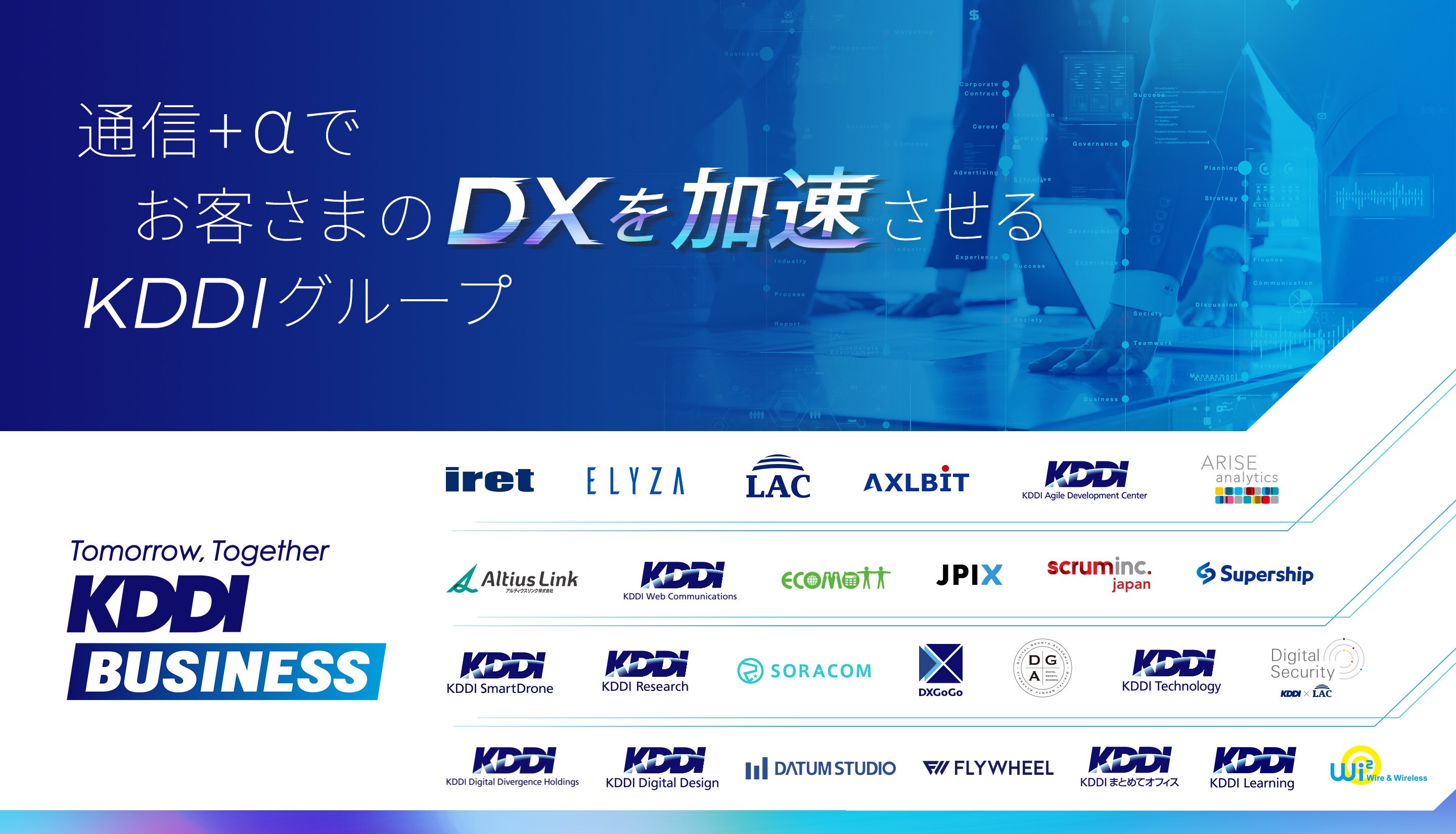 通信+αでお客さまのDXを加速させるKDDIグループ