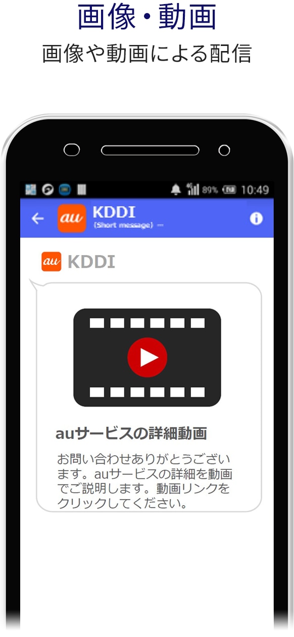 画像・動画、画像や動画による配信