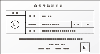 印鑑登録証明書のイメージ画像