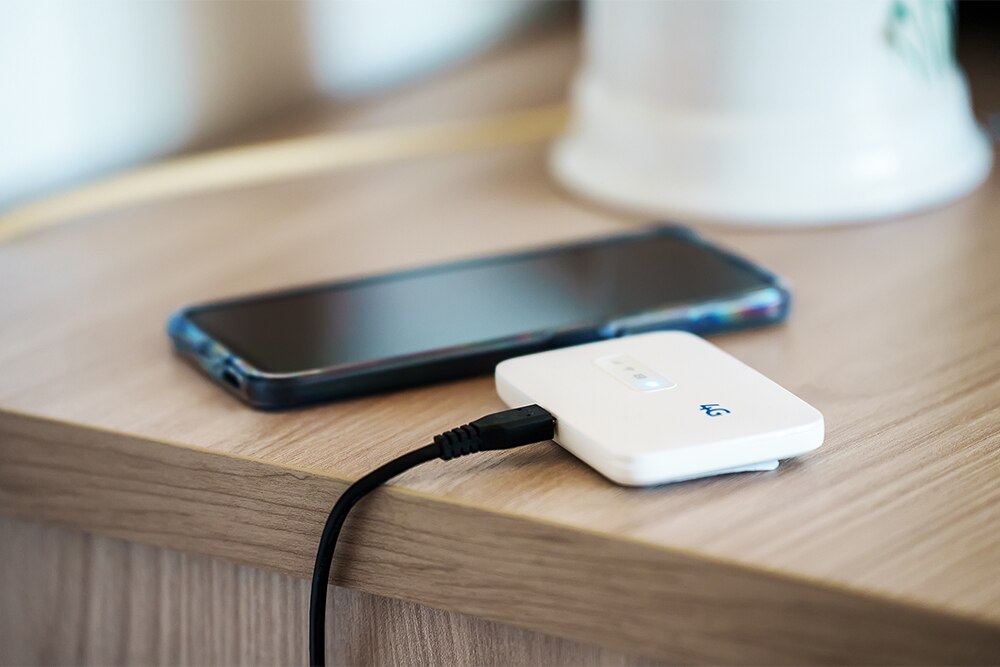 モバイルWi-Fiルーターと携帯電話 (スマートフォン)