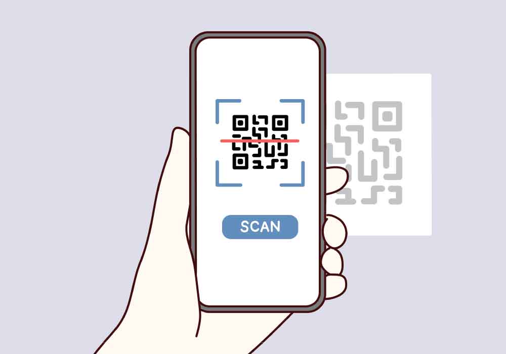 標準的なQRコードのイメージ