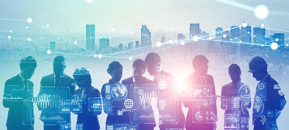 テクノロジーとビジネスの融合のイメージ画像